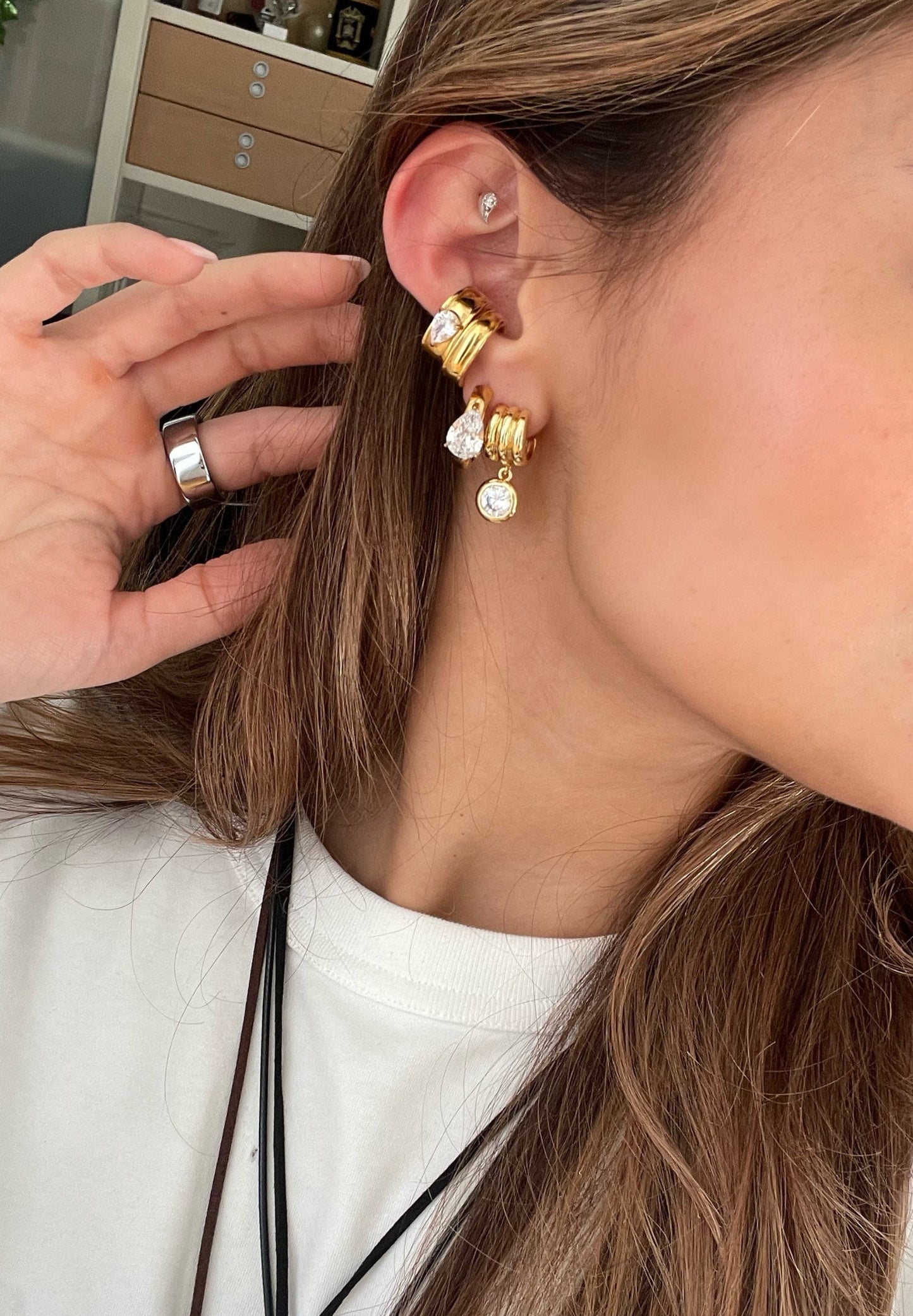 Teardrop Earcuffs