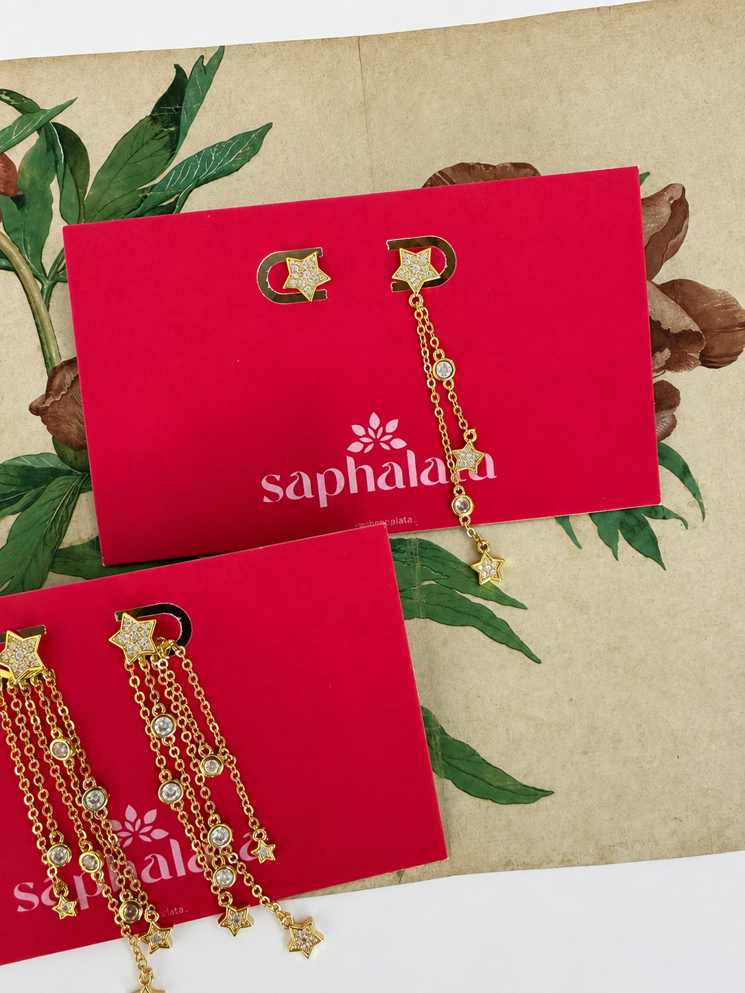Asymmetrical Star Earrings