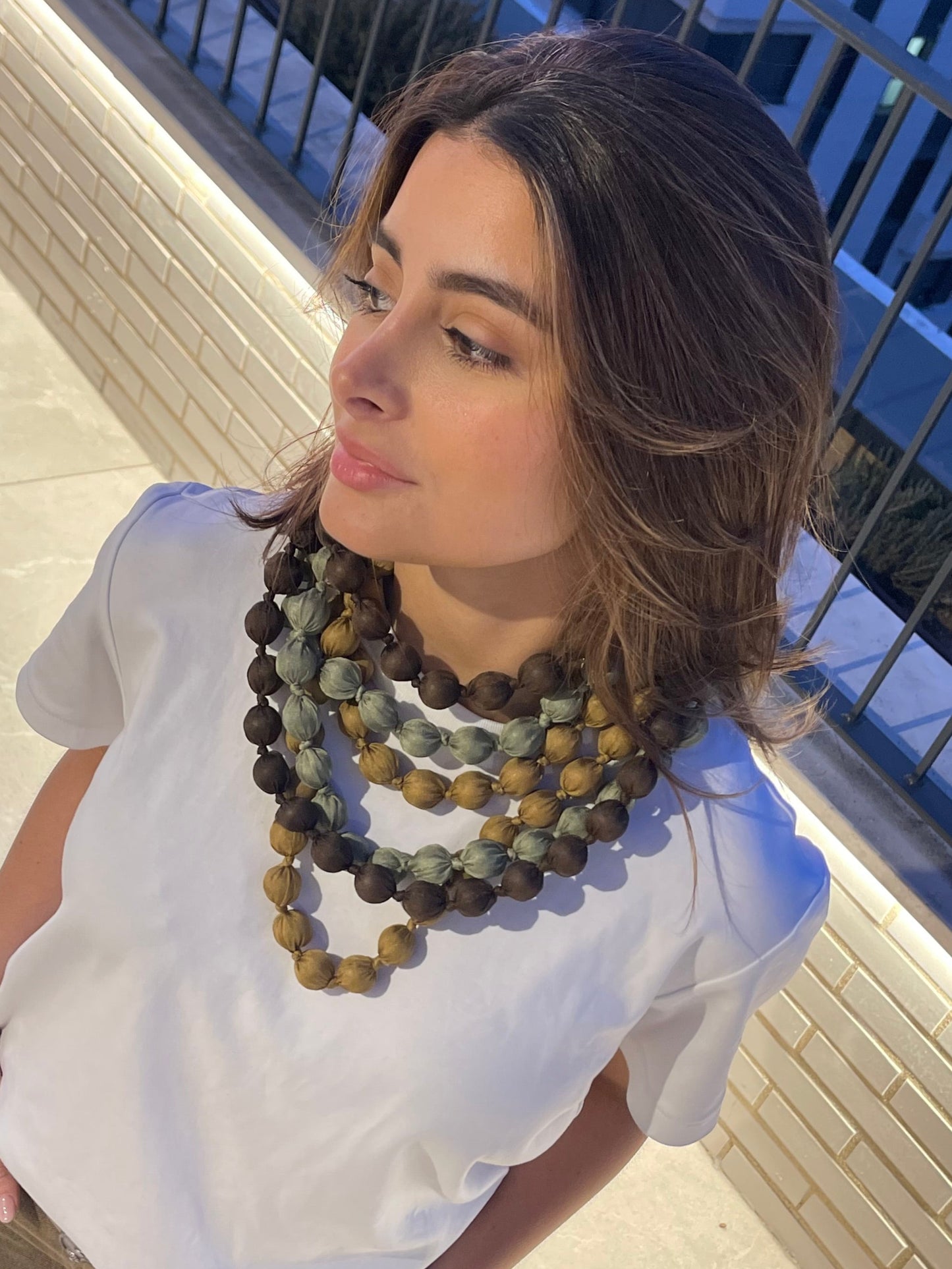 Statement Silk Necklace