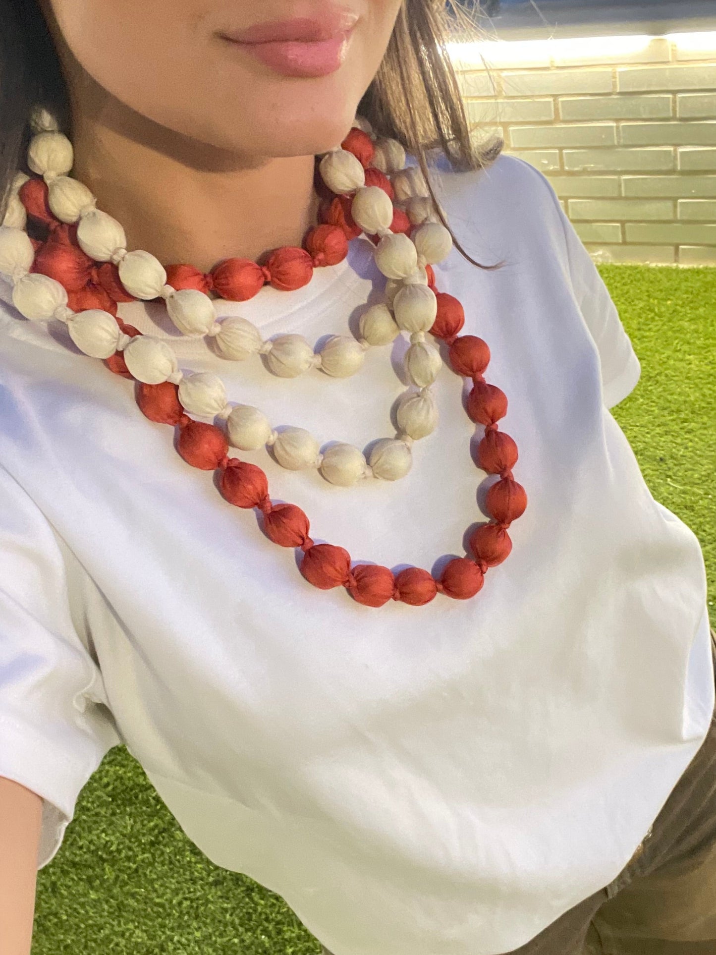 Statement Silk Necklace