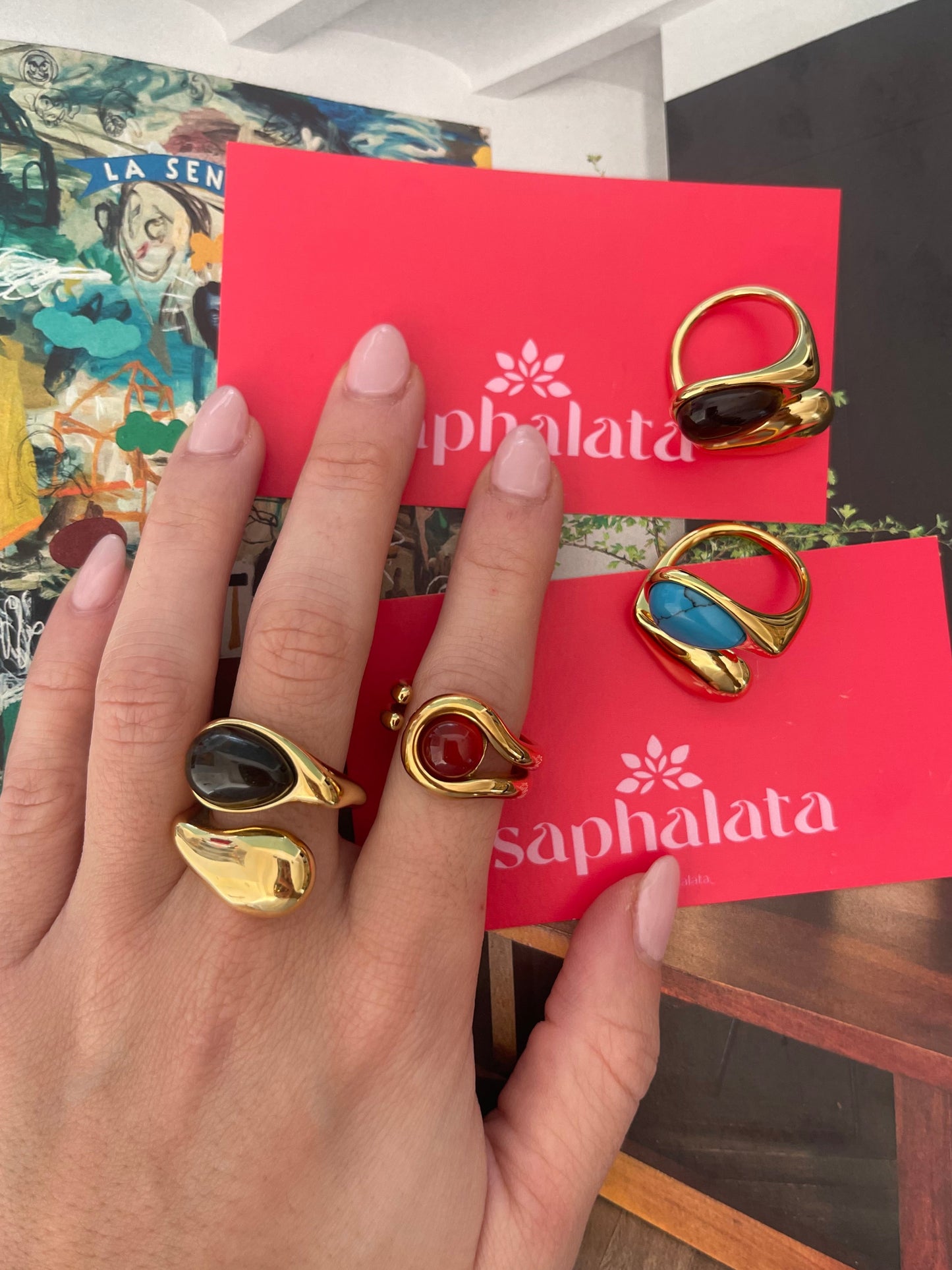 Stone Asymmetric Ring