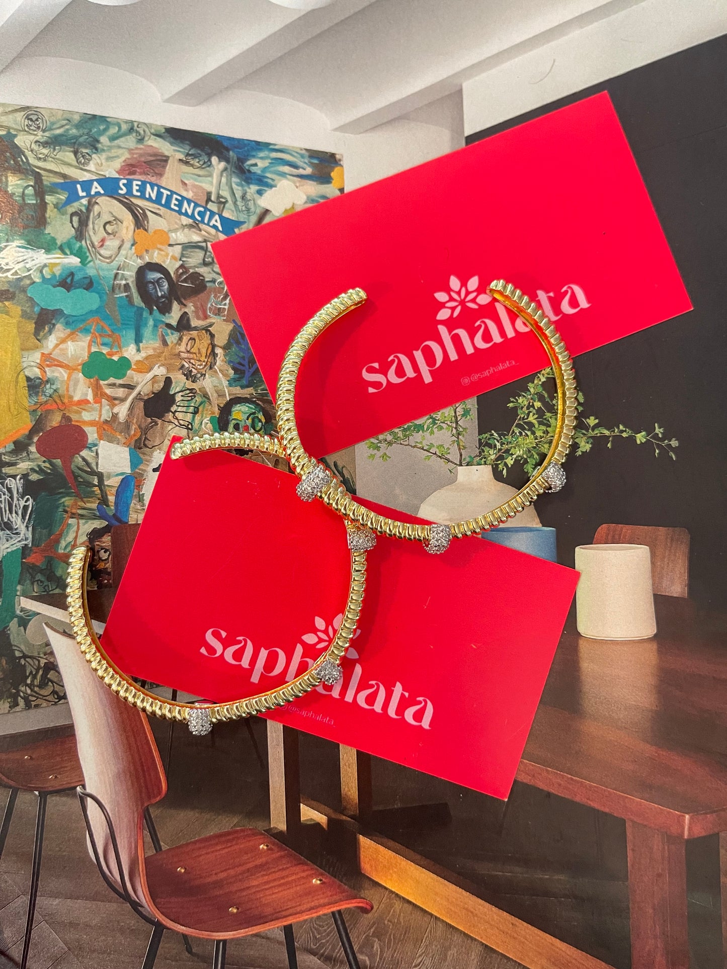 Bicolor Bangle Bracelet