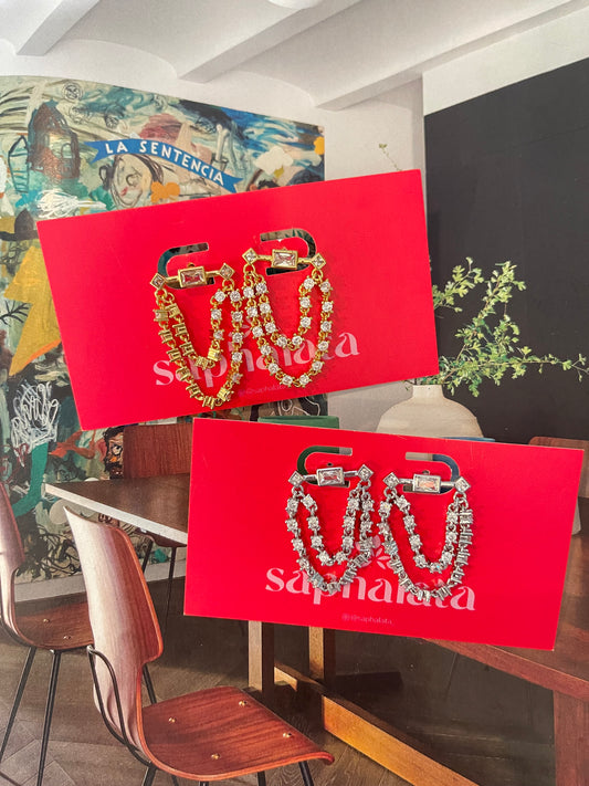 Baguettes Chain Earrings