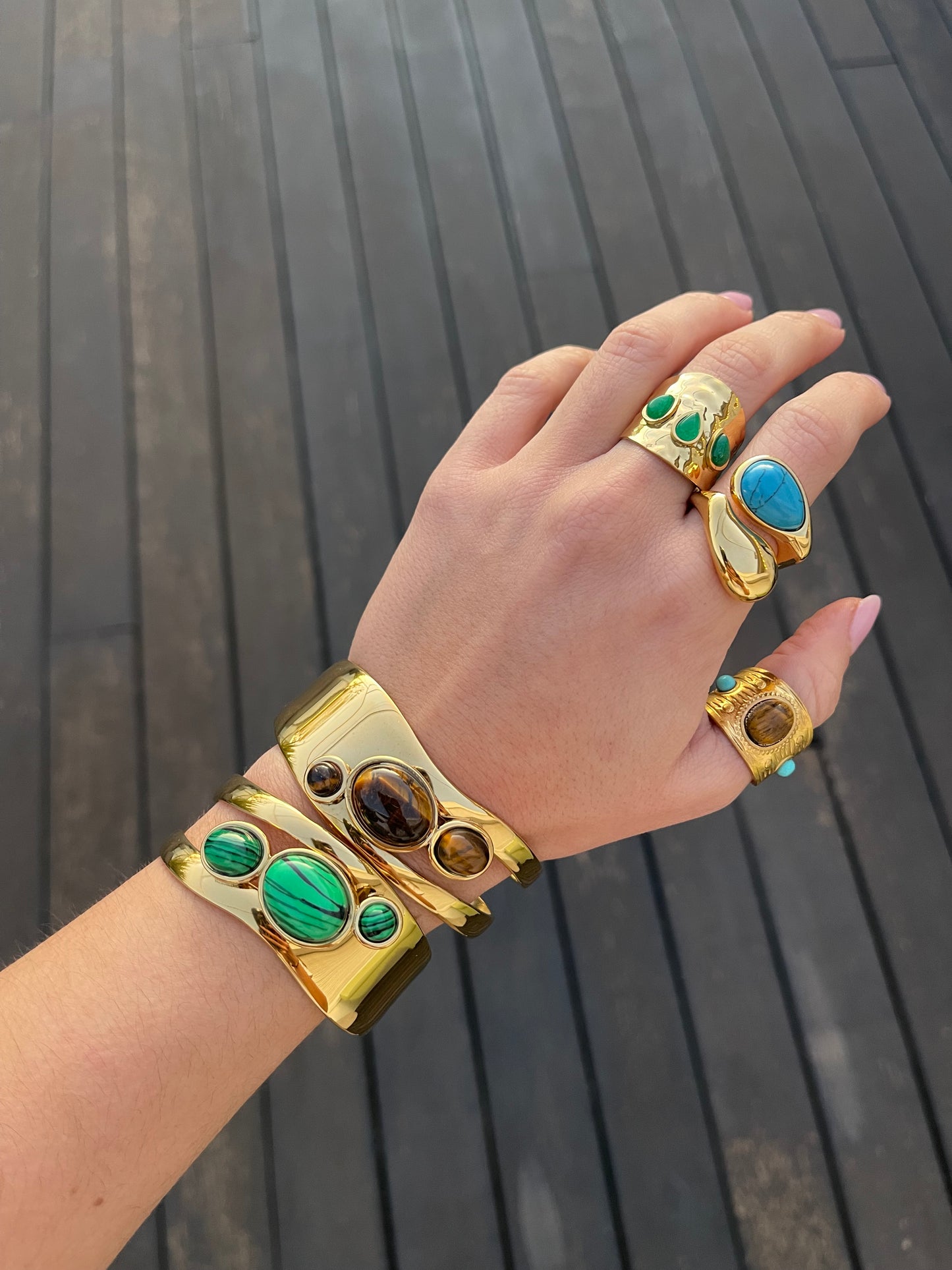 Stones Cuff Bracelet