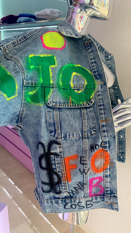 Graffiti Denim Jacket