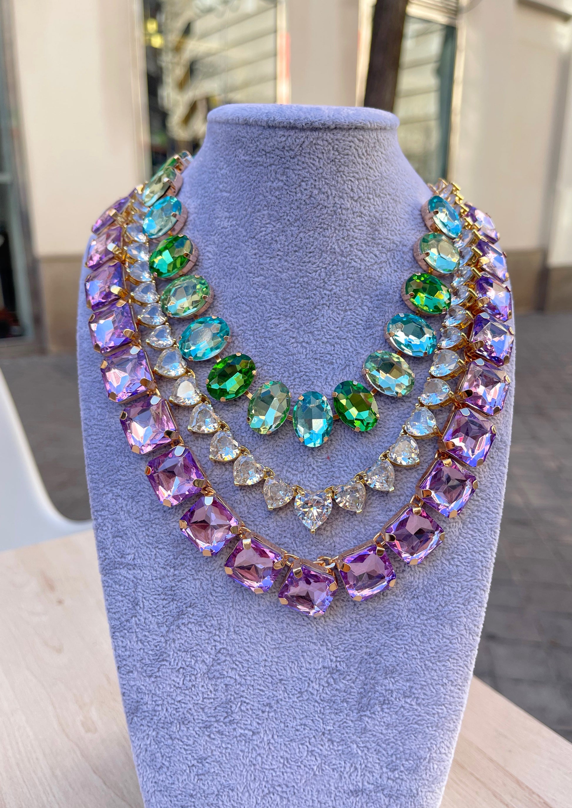 collares de cristales 